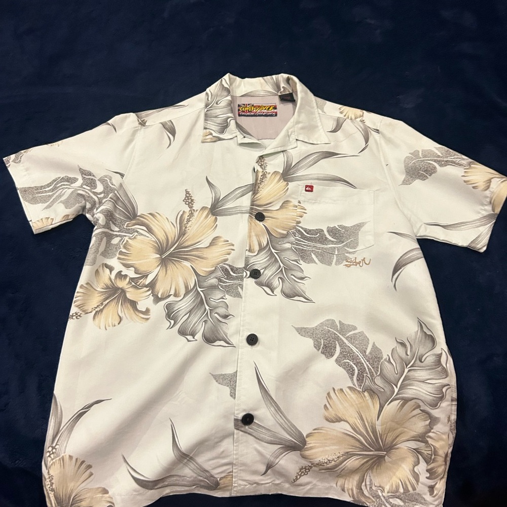 Youth boys Quicksilver Aloha Shirt L/G 14-16